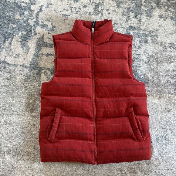 Houston White Adult Men Womens Puffer Vest Size Small Red Warm Winter - Picture 1 of 4